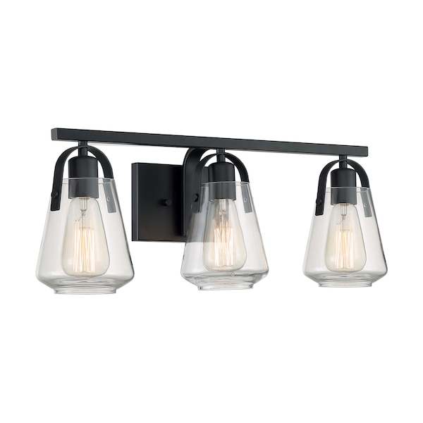 Nuvo Fixture, Vanity, 3-Light, Incandescent, 60W, 120V, A19, Medium Base, Height: 8.63 60/7103 - main
